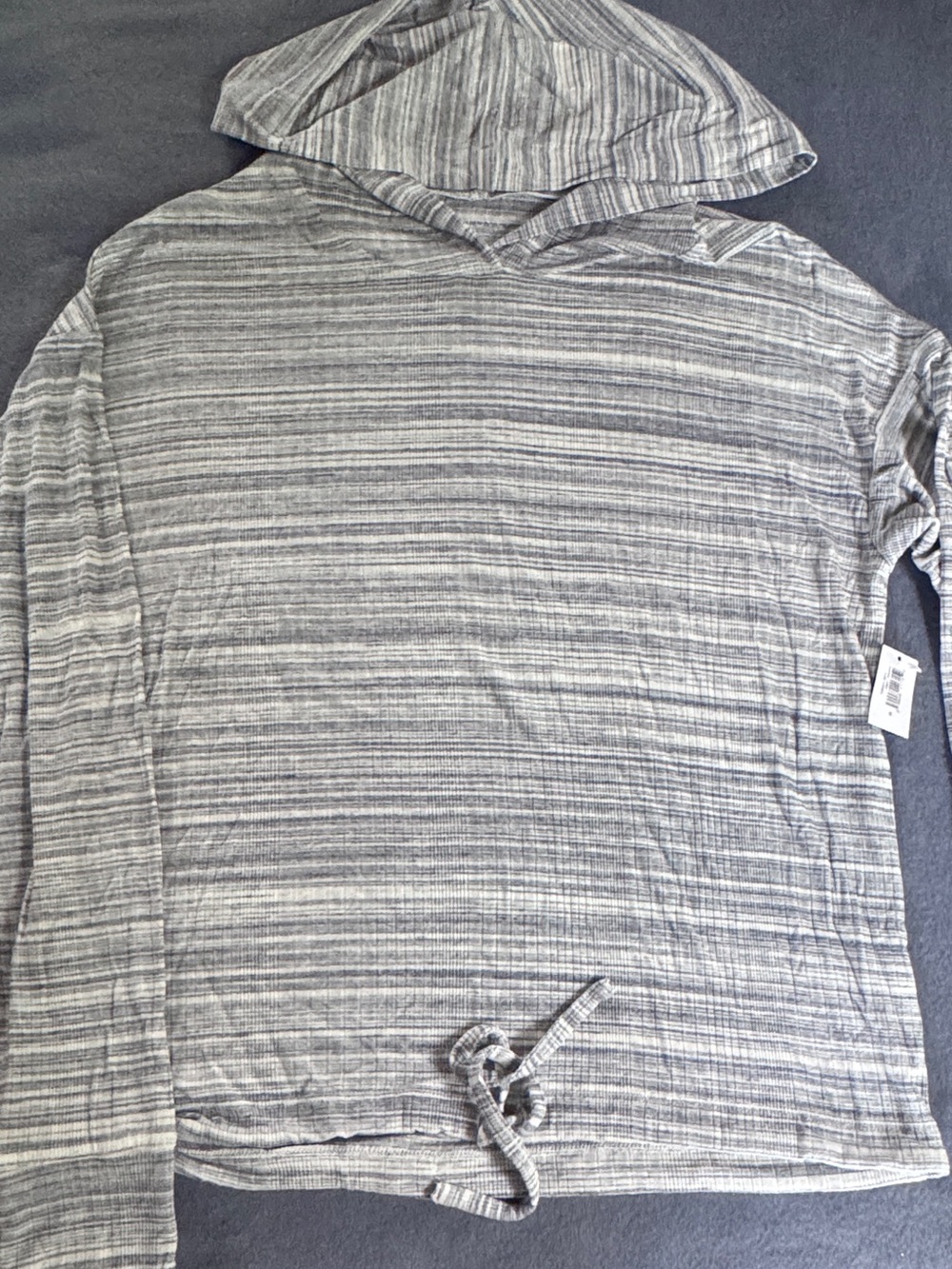 GAP Striped Hooded Pullover in Blue and White - Picture 3 of 10